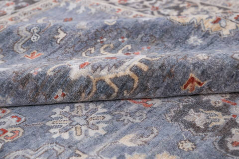 Chobi Blue Hand Knotted 66 X 97 Area Rug 700-146145 Image 5