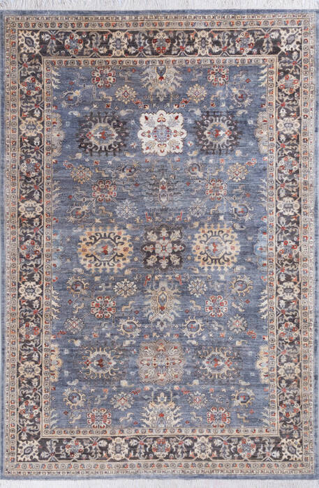 Chobi Blue Hand Knotted 66 X 97 Area Rug 700-146145 Image 0