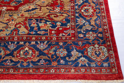 Chobi Red Hand Knotted 91 X 120 Area Rug 700-146148 Image 4