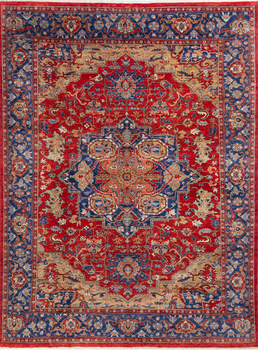 Chobi Red Hand Knotted 91 X 120 Area Rug 700-146148 Image 0
