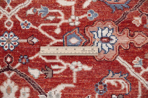 Chobi Red Hand Knotted 92 X 120 Area Rug 700-146149 Image 6