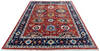 Chobi Red Hand Knotted 80 X 101  Area Rug 700-146150 Thumb 1