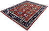 Chobi Red Hand Knotted 80 X 101  Area Rug 700-146150 Thumb 2
