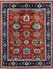 Chobi Red Hand Knotted 80 X 101  Area Rug 700-146150 Thumb 0