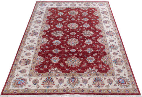 Chobi Red Hand Knotted 58 X 711 Area Rug 700-146158 Image 1