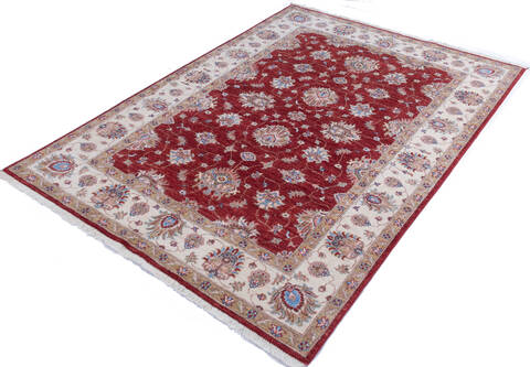 Chobi Red Hand Knotted 58 X 711 Area Rug 700-146158 Image 2