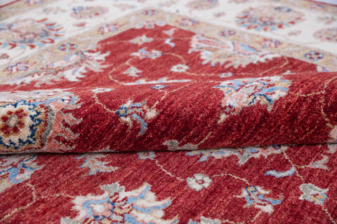 Chobi Red Hand Knotted 58 X 711 Area Rug 700-146158 Image 5