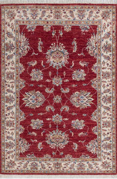 Chobi Red Hand Knotted 4'1" X 5'11"  Area Rug 700-146160
