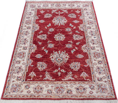 Chobi Red Hand Knotted 35 X 49 Area Rug 700-146166 Image 1