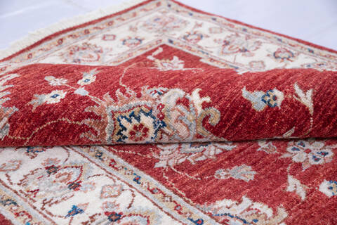 Chobi Red Hand Knotted 35 X 49 Area Rug 700-146166 Image 5