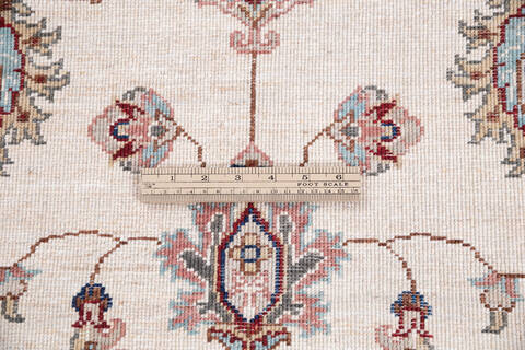 Chobi Beige Runner Hand Knotted 27 X 100 Area Rug 700-146168 Image 6