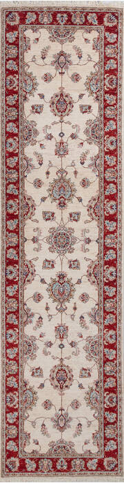 Chobi Beige Runner Hand Knotted 27 X 100 Area Rug 700-146168 Image 0