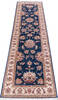 Chobi Blue Runner Hand Knotted 27 X 911  Area Rug 700-146170 Thumb 1