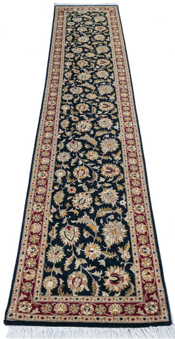 Pak-Persian Black Runner Hand Knotted 26 X 124 Area Rug 700-146174 Image 1