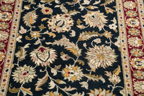 Pak-Persian Black Runner Hand Knotted 26 X 124 Area Rug 700-146174 Image 3