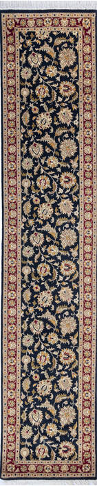 Pak-Persian Black Runner Hand Knotted 26 X 124 Area Rug 700-146174 Image 0