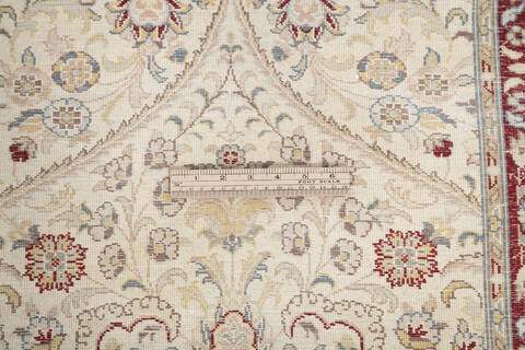 Pak-Persian Beige Runner Hand Knotted 27 X 106 Area Rug 700-146178 Image 6