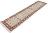 Pak-Persian Beige Runner Hand Knotted 27 X 106 Area Rug 700-146178 Thumb 2