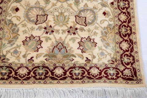 Pak-Persian Beige Runner Hand Knotted 27 X 105 Area Rug 700-146179 Image 5