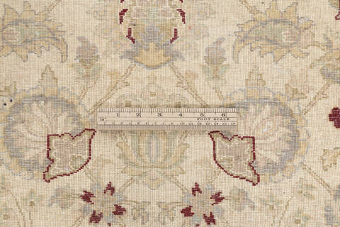Pak-Persian Beige Runner Hand Knotted 27 X 105 Area Rug 700-146179 Image 7