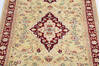 Pak-Persian Yellow Runner Hand Knotted 25 X 105  Area Rug 700-146180 Thumb 3