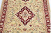 Pak-Persian Yellow Runner Hand Knotted 25 X 105 Area Rug 700-146180 Thumb 3