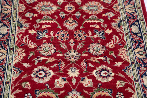 Pak-Persian Red Runner Hand Knotted 26 X 106 Area Rug 700-146181 Image 3