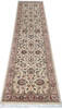 Pak-Persian Beige Runner Hand Knotted 27 X 102  Area Rug 700-146182 Thumb 1