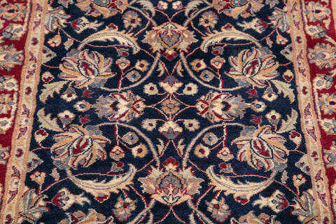 Pak-Persian Blue Runner Hand Knotted 26 X 910 Area Rug 700-146184 Image 3
