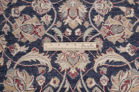 Pak-Persian Blue Runner Hand Knotted 26 X 910 Area Rug 700-146184 Image 6