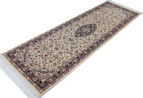 Pak-Persian Beige Runner Hand Knotted 27 X 81 Area Rug 700-146185 Image 2