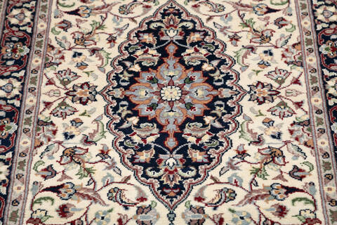 Pak-Persian Beige Runner Hand Knotted 27 X 81 Area Rug 700-146185 Image 3