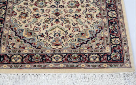 Pak-Persian Beige Runner Hand Knotted 27 X 81 Area Rug 700-146185 Image 4