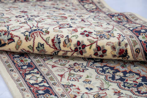 Pak-Persian Beige Runner Hand Knotted 27 X 81 Area Rug 700-146185 Image 5