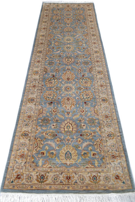 Pak-Persian Blue Runner Hand Knotted 27 X 86 Area Rug 700-146186 Image 1