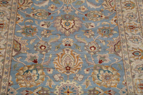 Pak-Persian Blue Runner Hand Knotted 27 X 86 Area Rug 700-146186 Image 3