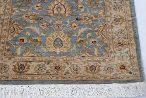 Pak-Persian Blue Runner Hand Knotted 27 X 86 Area Rug 700-146186 Image 4