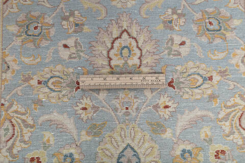 Pak-Persian Blue Runner Hand Knotted 27 X 86 Area Rug 700-146186 Image 6
