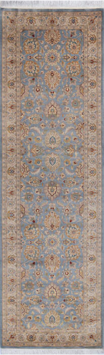 Pak-Persian Blue Runner Hand Knotted 27 X 86 Area Rug 700-146186 Image 0