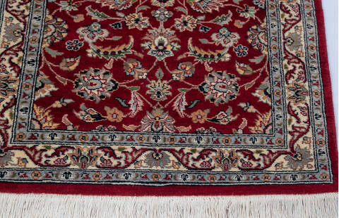 Pak-Persian Red Runner Hand Knotted 27 X 81 Area Rug 700-146187 Image 4