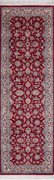 Pak-Persian Red Runner Hand Knotted 2'7" X 8'1"  Area Rug 700-146187