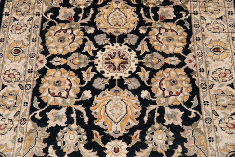 Pak-Persian Black Runner Hand Knotted 27 X 710 Area Rug 700-146190 Image 3