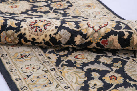 Pak-Persian Black Runner Hand Knotted 27 X 710 Area Rug 700-146190 Image 5