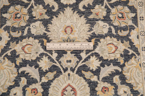 Pak-Persian Black Runner Hand Knotted 27 X 710 Area Rug 700-146190 Image 6