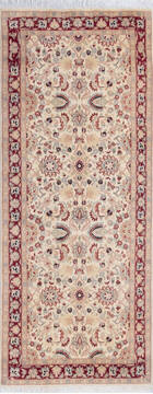 Pakistani Pak-Persian Black Runner 6 ft and Smaller Wool Carpet 146192