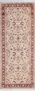 Pak-Persian Black Runner Hand Knotted 2'6" X 6'2"  Area Rug 700-146192