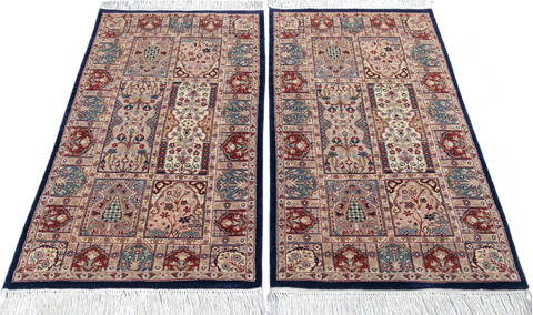Pak-Persian Blue Hand Knotted 21 X 40 Area Rug 700-146193 Image 1