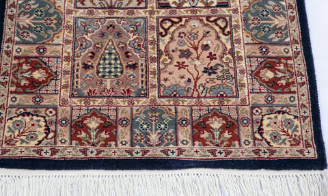 Pak-Persian Blue Hand Knotted 21 X 40 Area Rug 700-146193 Image 4