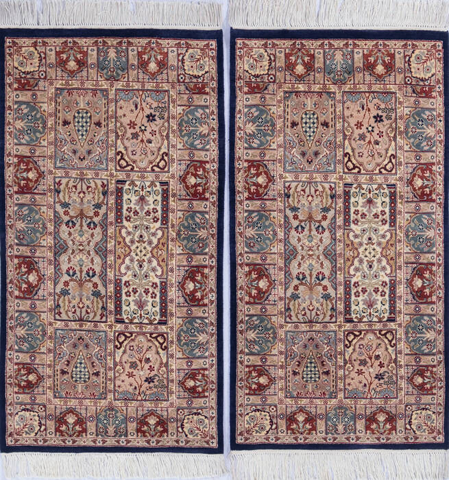Pak-Persian Blue Hand Knotted 21 X 40 Area Rug 700-146193 Image 0