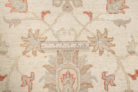 Chobi Beige Runner Hand Knotted 27 X 105 Area Rug 700-146196 Image 6
